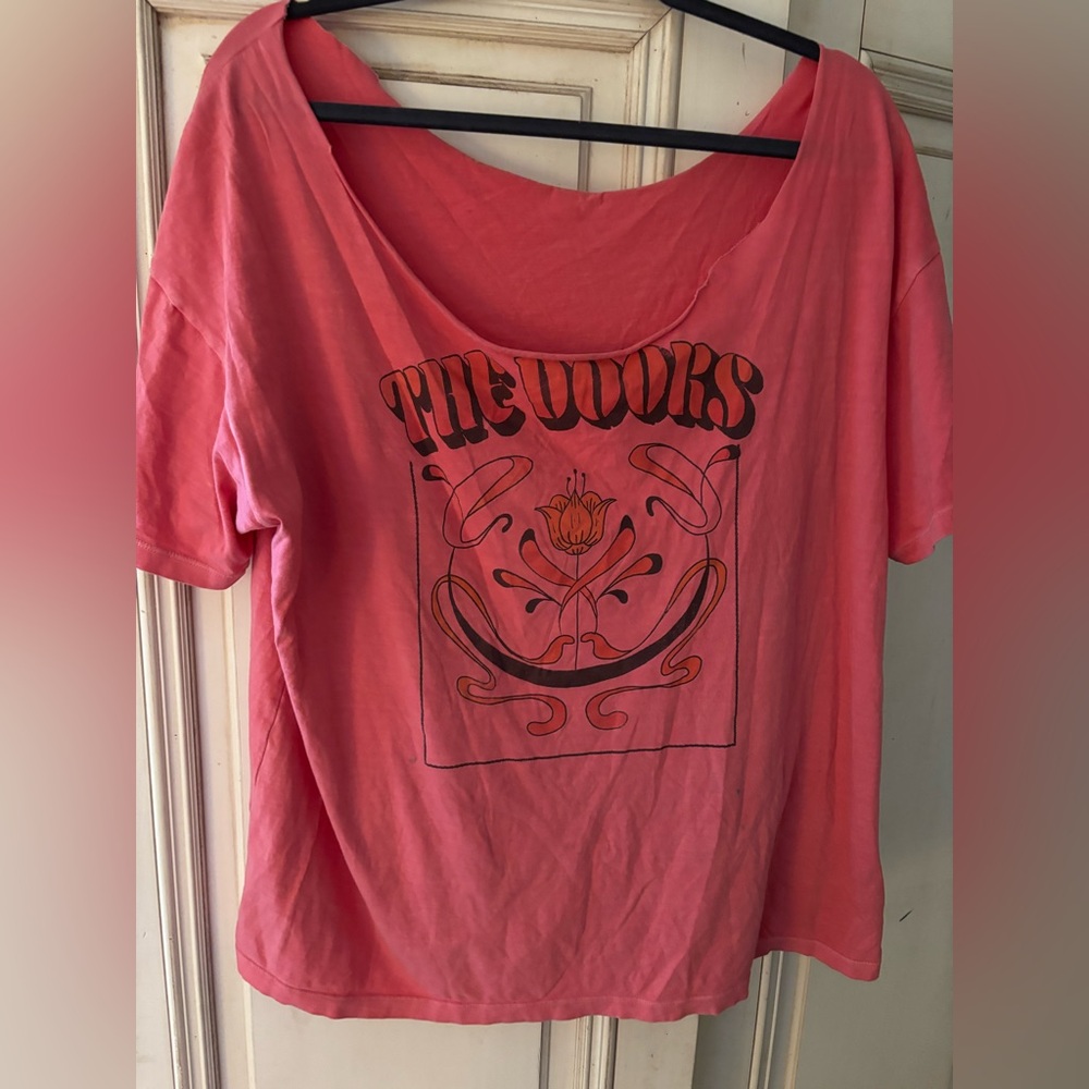 american eagle off the shoulder oversized top size L